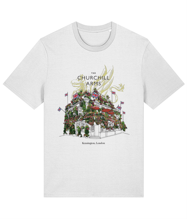 The Churchill - Standard T-Shirt Design - Flowers and Flags