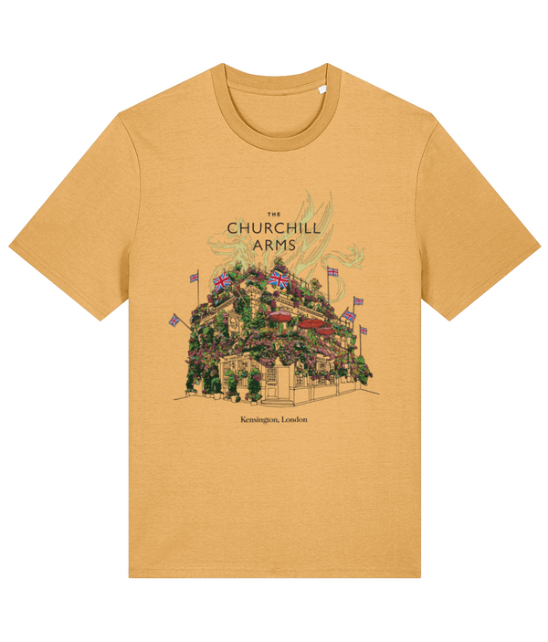 The Churchill - Standard T-Shirt Design - Flowers and Flags