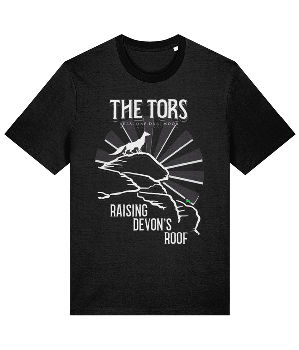 The Tors Raising Devon's Roof Black - Standard T-Shirt Design