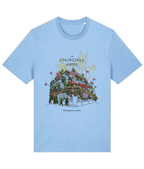 The Churchill - Standard T-Shirt Design - Flowers and Flags